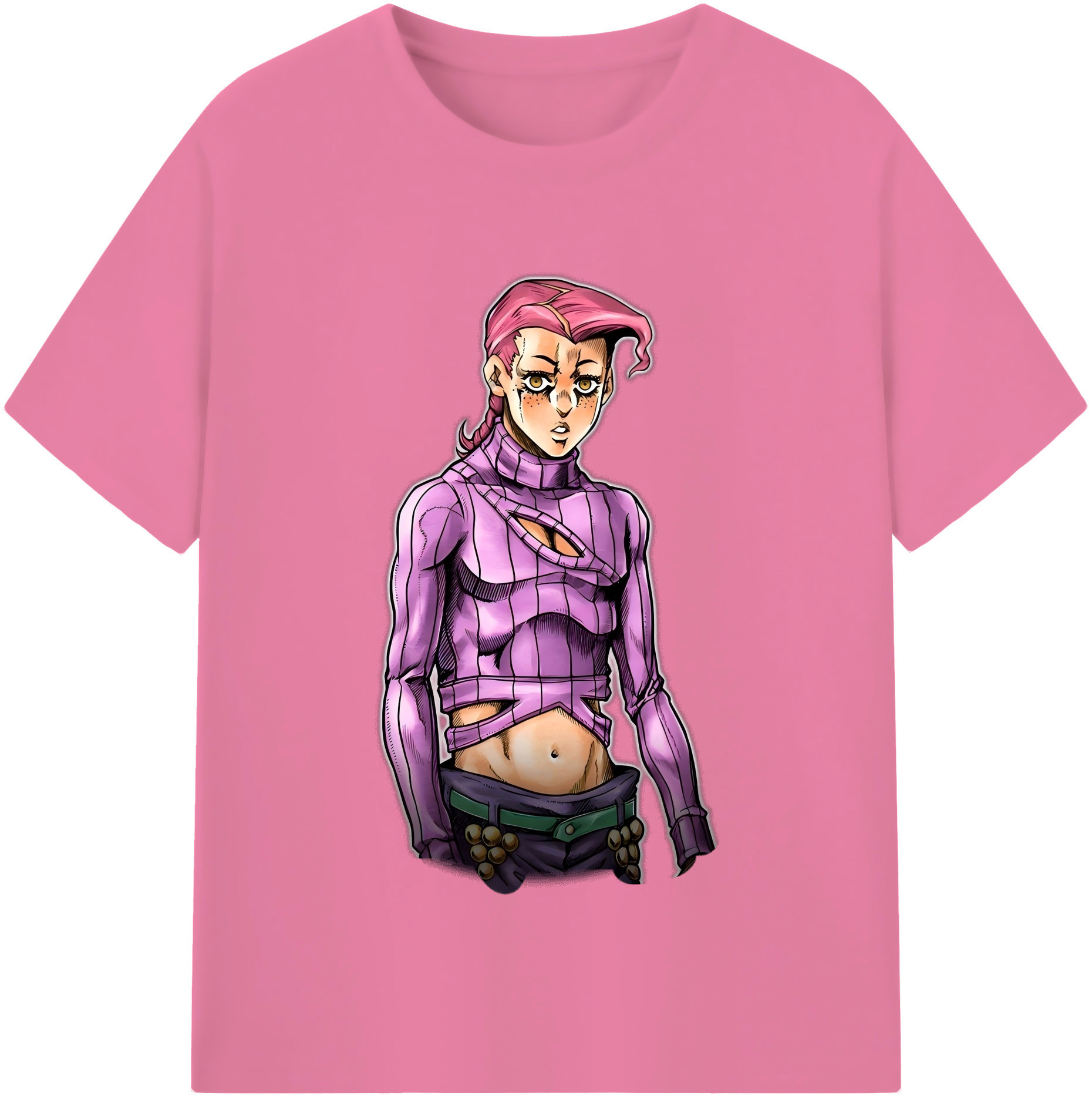 （画像用） ジョジョの奇妙な冒険 ビネガー?ドッピオ JoJo's Bizarre Adventure Vinegar Doppio 綿100％半袖Tシャツ（フロントプリント）